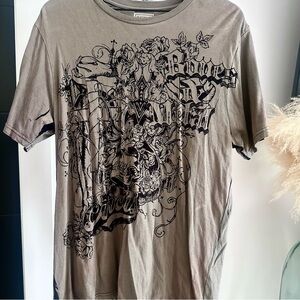 Buffalo David Bitton Gray Short Sleeve Vintage Tee Men’s Large